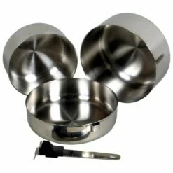 Basic Nature Biwak Edelstahl 1 Kochset - Pot