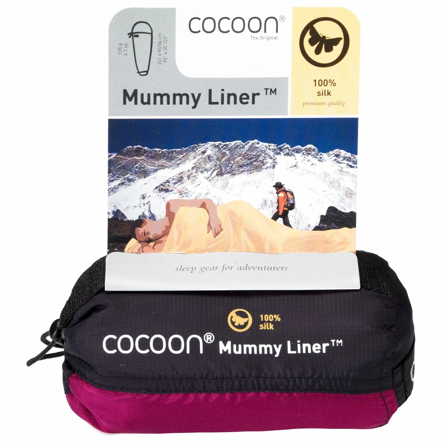 Cocoon MummyLiner Silk Economy Line - Travel Sleeping Bag - Image 2