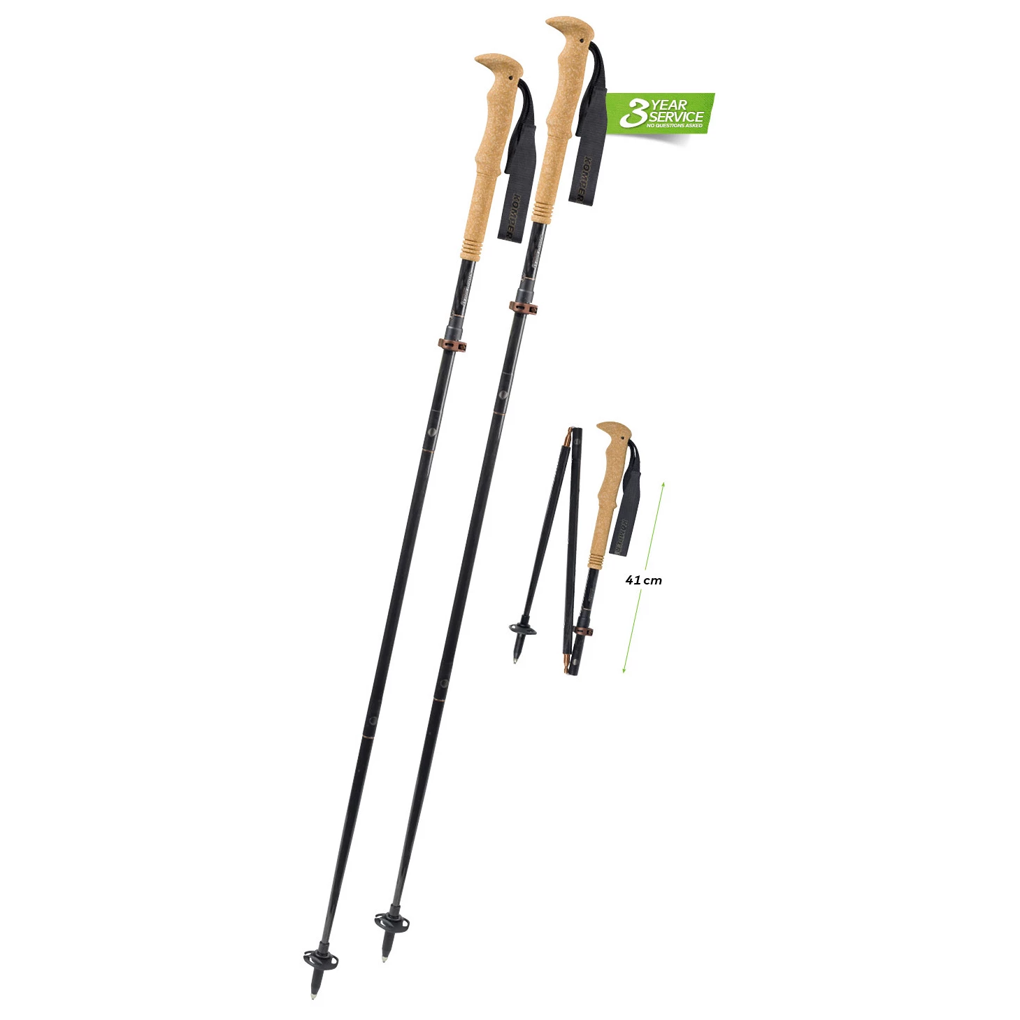 Komperdell Carbon FXP.4 Summit Vario - Walking Poles