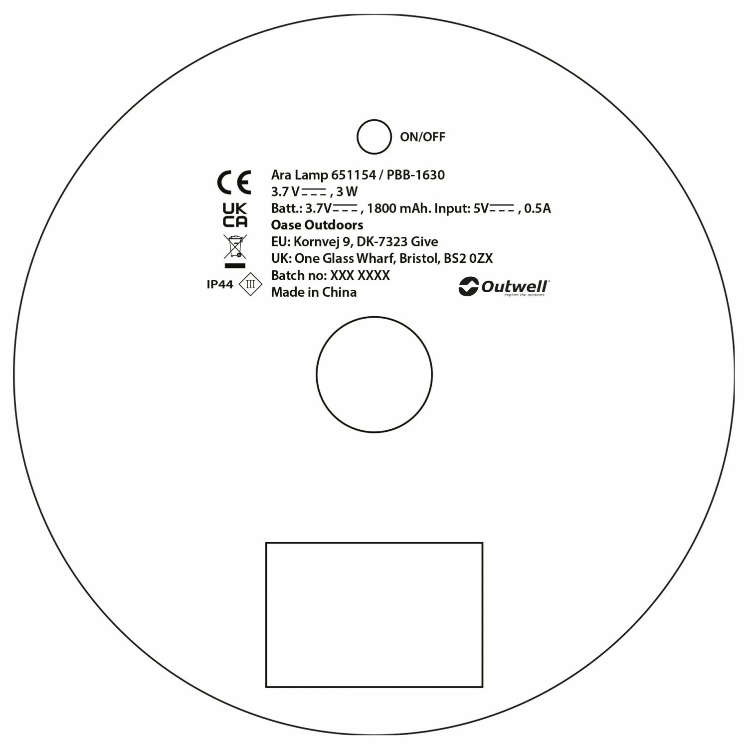 Outwell Ara Lamp - LED Light - Image 5