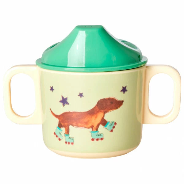 Rice Melamine 2 Handle Baby Cup With Animal Print - Mug