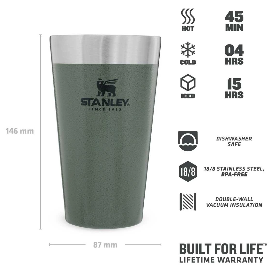 Stanley Adventure Stacking Vacuum Pint - Insulated Mug - Image 4