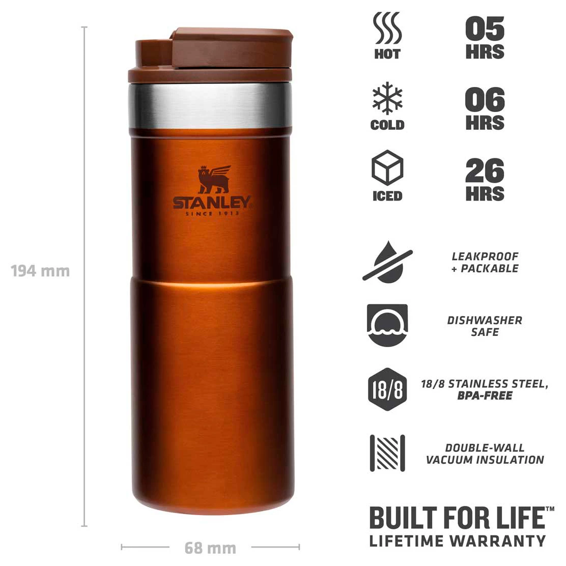 Stanley Classic Neverleak Travel Mug 350 Ml - Insulated Mug - Image 4